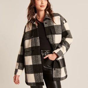 Abercrombie plaid shacket